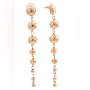 KENNETH JAY LANE Linear Balls Dangle Earrings